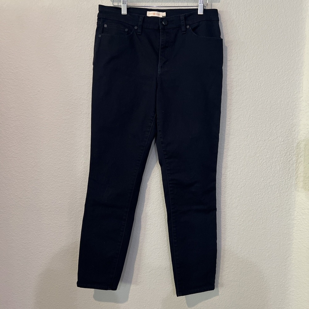 Tory Burch Pants Women's 29 NAVY BLUE Chino Straight Leg 27" Inseam Stretch